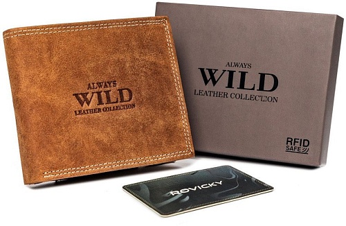 Портмоне Always Wild N992-P-CHM-1065 (коньячный)