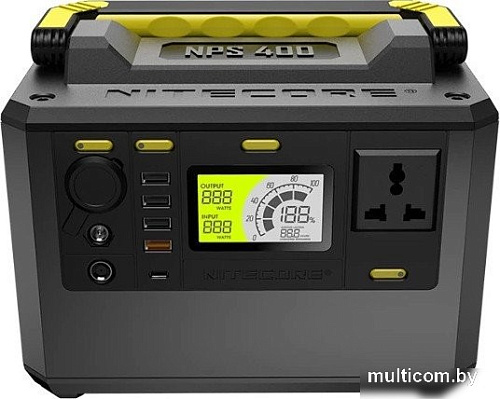 Портативная зарядная станция Nitecore NPS400 117 000 мАч