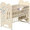 Классическая детская кроватка VDK Wind Tree колесо-качалка (слоновая кость)