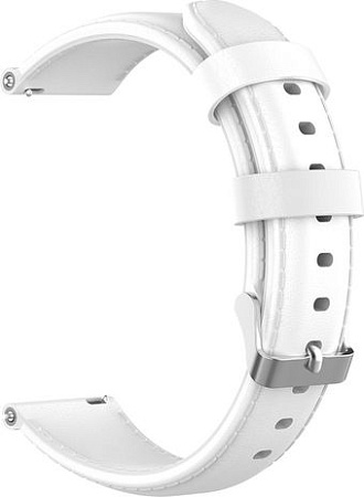 Ремешок Rumi кожаный Slim 16 мм (белый)