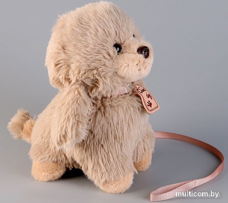 Классическая игрушка Sima-Land Щеночек с поводком 9878866 (серый)