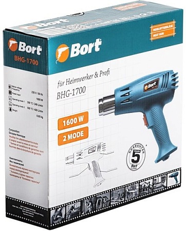 Промышленный фен Bort BHG-1700