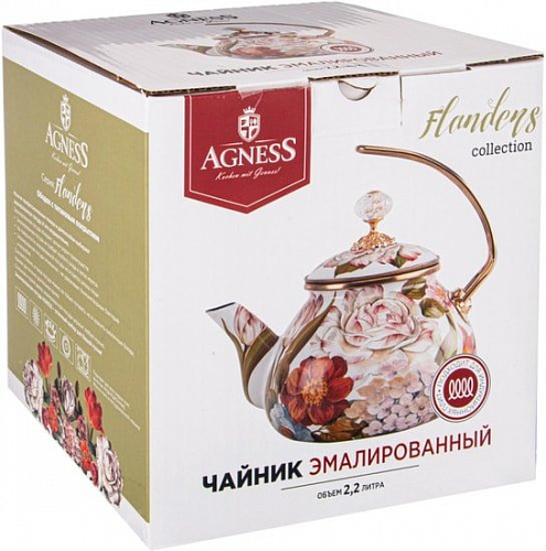 Чайник без свистка Agness Фландрия 950-441
