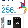 Карта памяти A-Data Premier AUSDX256GUICL10A1-RA1 microSDXC 256GB (с адаптером)