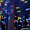 Бахрома Luazon 3x0.9 м 232 LED 5204448 (белый каучук провод, мульти)