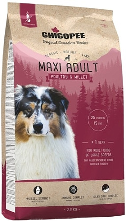 Сухой корм для собак Chicopee CNL Maxi Adult Poultry & Millet 15 кг