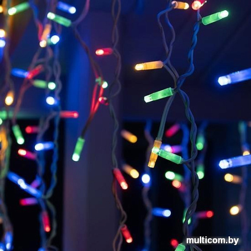 Бахрома Luazon 3x0.9 м 232 LED 5204448 (белый каучук провод, мульти)