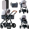 Универсальная коляска Lorelli Alexa 2020 (3 в 1, light grey)