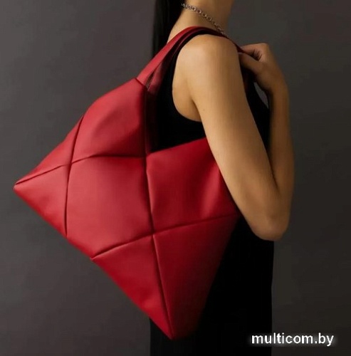 Женская сумка MT.style Ромбы (красный)