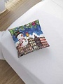Чехол на подушку JoyArty Новогодний снеговик sl_20302