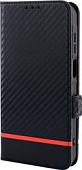 Чехол для телефона Case Book для Redmi 13C 4G/Poco C65/Poco M6 5G с магнитной застежкой (черный карбон)
