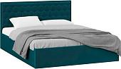 Кровать Трия Порто Универсальная 180x200 (велюр Confetti Izumrud)