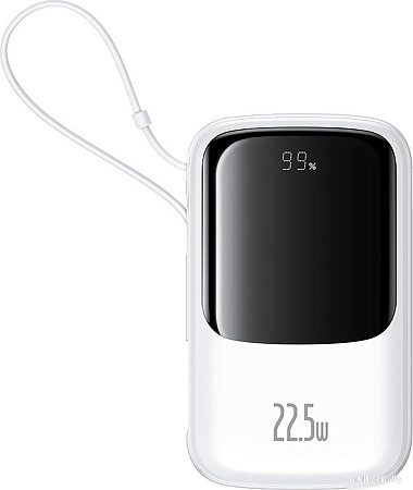 Внешний аккумулятор Baseus Qpow Pro+ Digital Display Fast Charge 22.5W 10000mAh (белый)