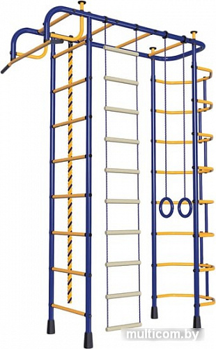 Детский спортивный комплекс Пионер 2М (синий/желтый)