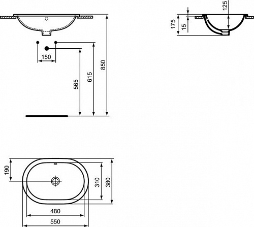 Умывальник Ideal Standard Connect E504801