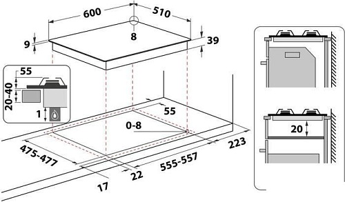 Варочная панель Whirlpool GMT 6422 OW
