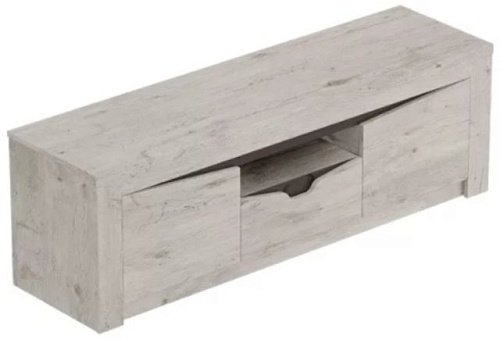 Тумба Мебельград Соренто с 2 дверцами и ящиком (дуб бонифаций-кофе структ. мат.)