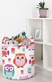 Корзина JoyArty Воспитанные совы toba_10806_S