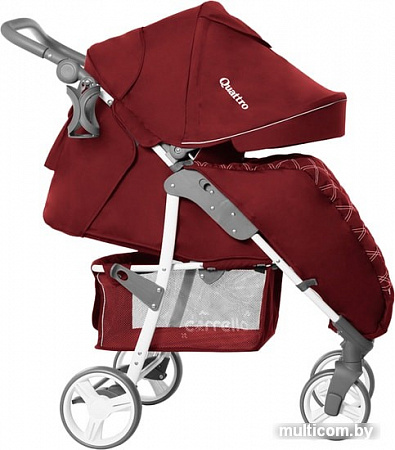 Коляска прогулочная «книга» Carrello Quattro CRL-8502/2 (cherry red)