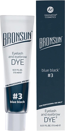 Краска Bronsun №3 иссиня-черный (15 мл)