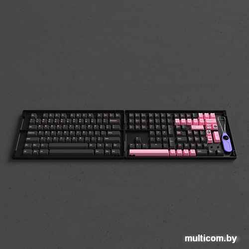 Набор кейкапов Akko Black & Pink Cherry Profile Keycaps 229 шт