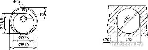 Кухонная мойка TEKA Centroval 45-TG Оникс [88578]