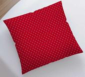 Чехол на подушку JoyArty Белый горошек на красном фоне sl_148707V1