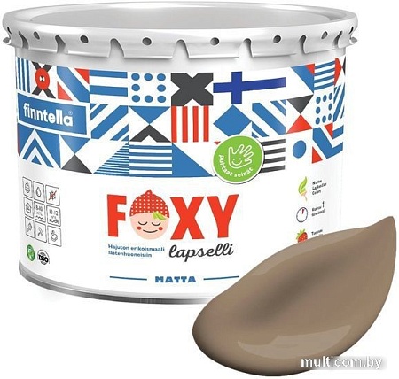 Краска Finntella Foxy Lapselli Matte Tatti F-50-1-3-FL260 2.7 л (коричневый)