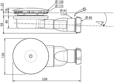 Сифон Radaway R400
