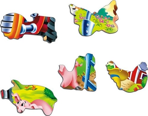 Мозаика/пазл Larsen Дети на ферме. Трактор BM7