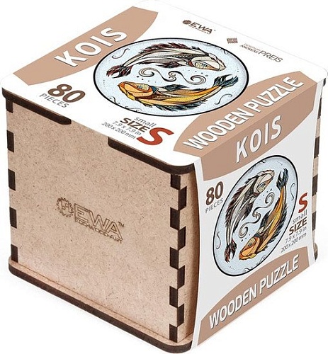 Сборная модель Eco-Wood-Art «КАРПЫ КОИ» S