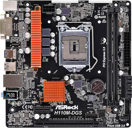 Материнская плата ASRock H110M-DGS R3.0