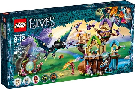 Конструктор LEGO Elves 41196 Нападение летучих мышей на дерево эльфийских звёзд