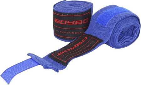 Бинт боксерский BoyBo Хлопок 4.5 м (синий)