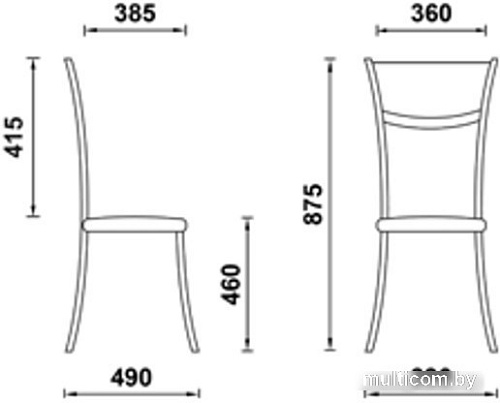Стул UTFC Бистро М BL (S-0401/черный)