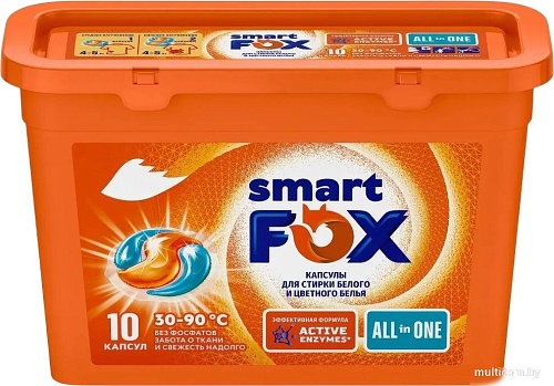 Капсулы для стирки Smart FOX Концентрированные 190006 (10 шт)