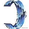 Ремешок Rumi Wick из плетеного нейлона для Huawei Band 7 (синий микс)