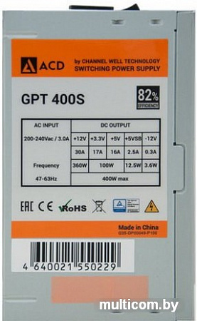 Блок питания CWT GPT 400W