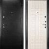 Металлическая дверь Guard MG60 МДФ 87х205 правая (черное серебро/белый ясень)