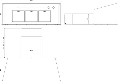 Кухонная вытяжка Faber Chloe XL CG Matt A110 321.0506.535