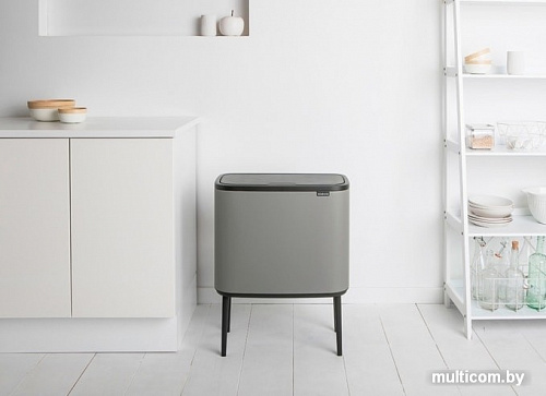 Brabantia Bo Touch Bin 11+23 л (минерально-серый)