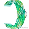 Ремешок Rumi Wick из плетеного нейлона для Huawei Band 7 (салатовый микс)