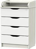 Детский комод Атон Мебель Сириус 604 Wood (древесина белая)