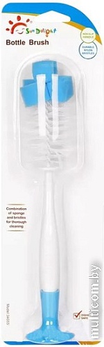 Ершик для бутылочек Sun Delight 34055 (голубой)