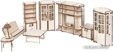 Аксессуары для кукольного домика Lemmo Гостиная для кукольного дома Венеция 0068