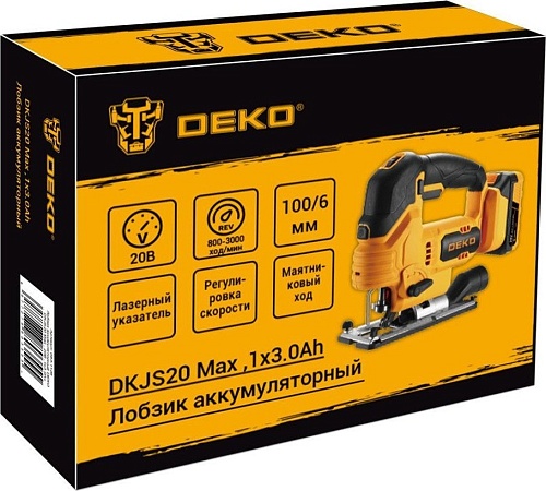 Электролобзик Deko DKJS20 Max 083-1126 (с 1-им АКБ)