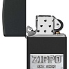 Зажигалка Zippo License Plate Black Matte 48689