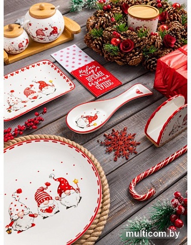 Блюдо Elan Gallery Веселые гномики 540618