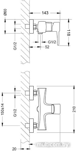 Смеситель Lemark Evitta LM0503C