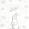 Пеленальный матрас Sweet Baby Foresta Magica Grigio Oliva 58x71 (заяц серый/оливковый)